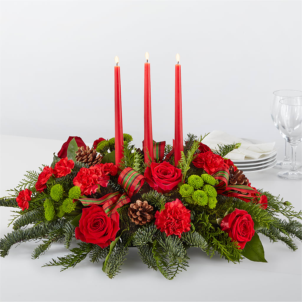 By the Candlelight Centerpiece – BILLY'S WITTENBERG FLORAL, Wittenberg WI