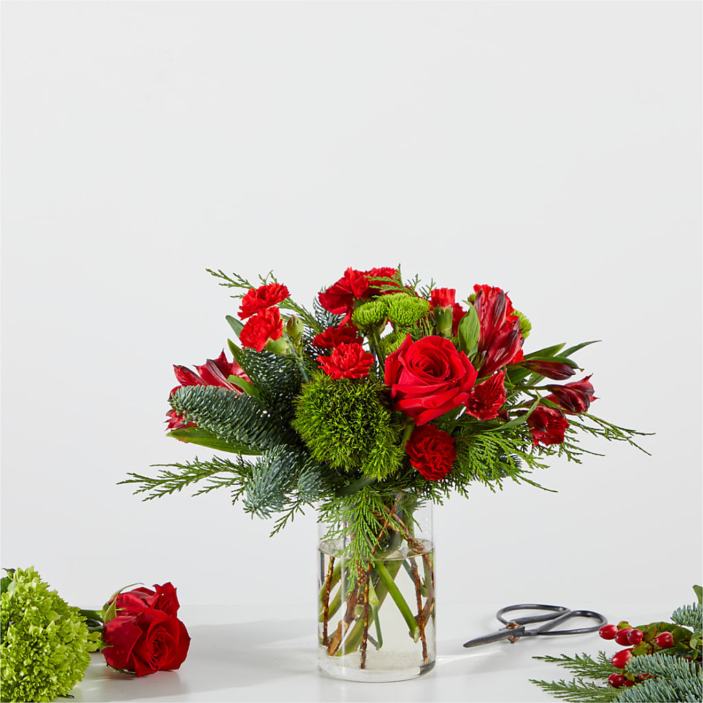 Merry Moment Bouquet – A Florist Original – BILLY'S WITTENBERG FLORAL, Wittenberg WI