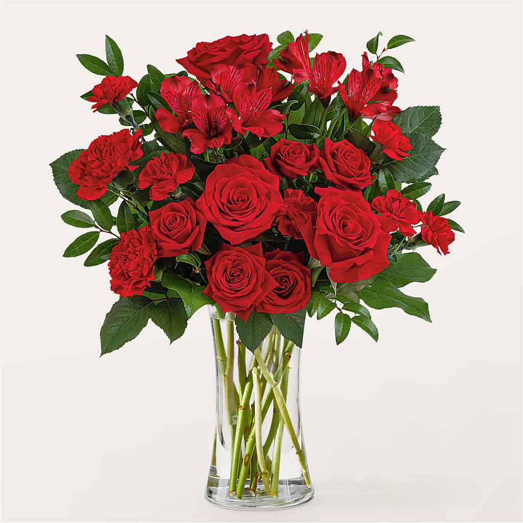 Brilliant Ruby Bouquet – BILLY'S WITTENBERG FLORAL, Wittenberg WI