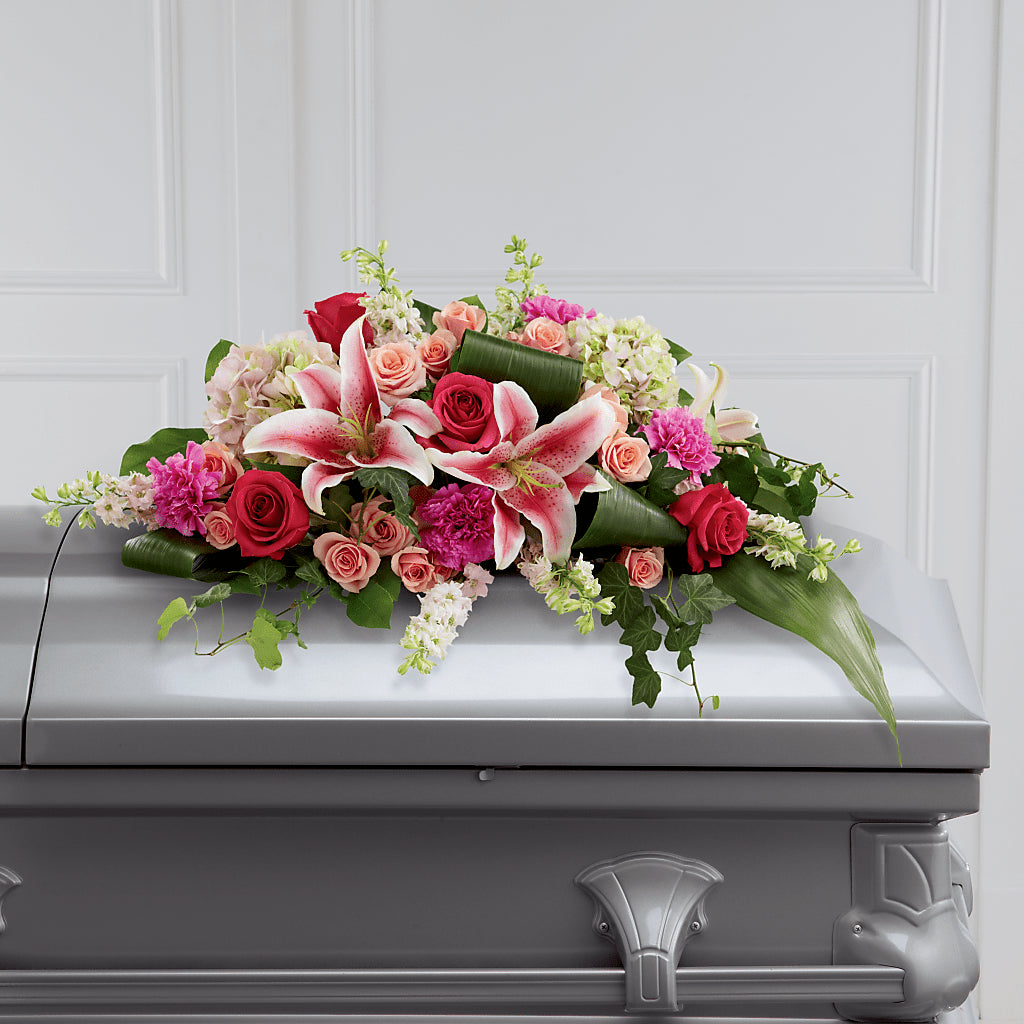 Splendid Grace Casket Spray – BILLY'S WITTENBERG FLORAL, Wittenberg WI