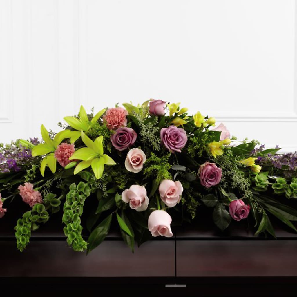 Forever Beloved Casket Spray – BILLY'S WITTENBERG FLORAL, Wittenberg WI