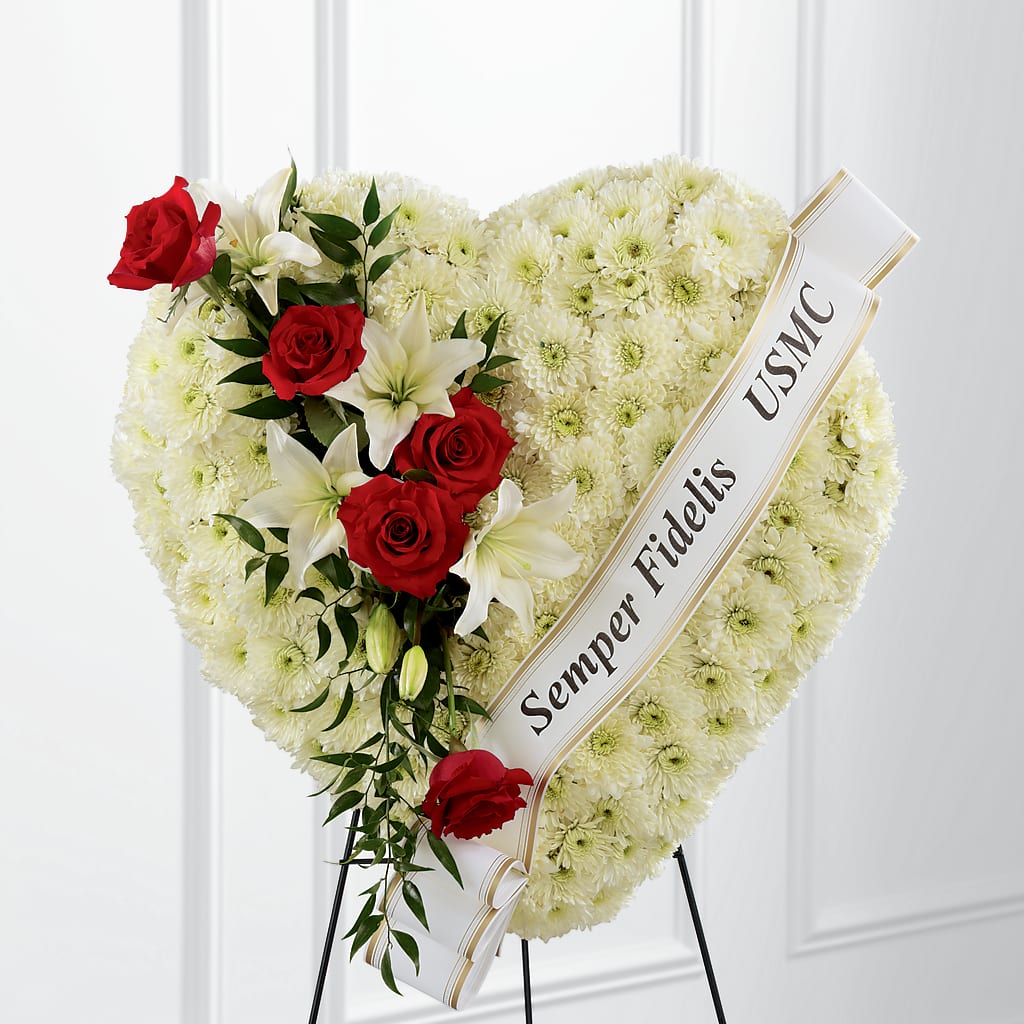 Heartfelt Hero Standing Heart – BILLY'S WITTENBERG FLORAL, Wittenberg WI