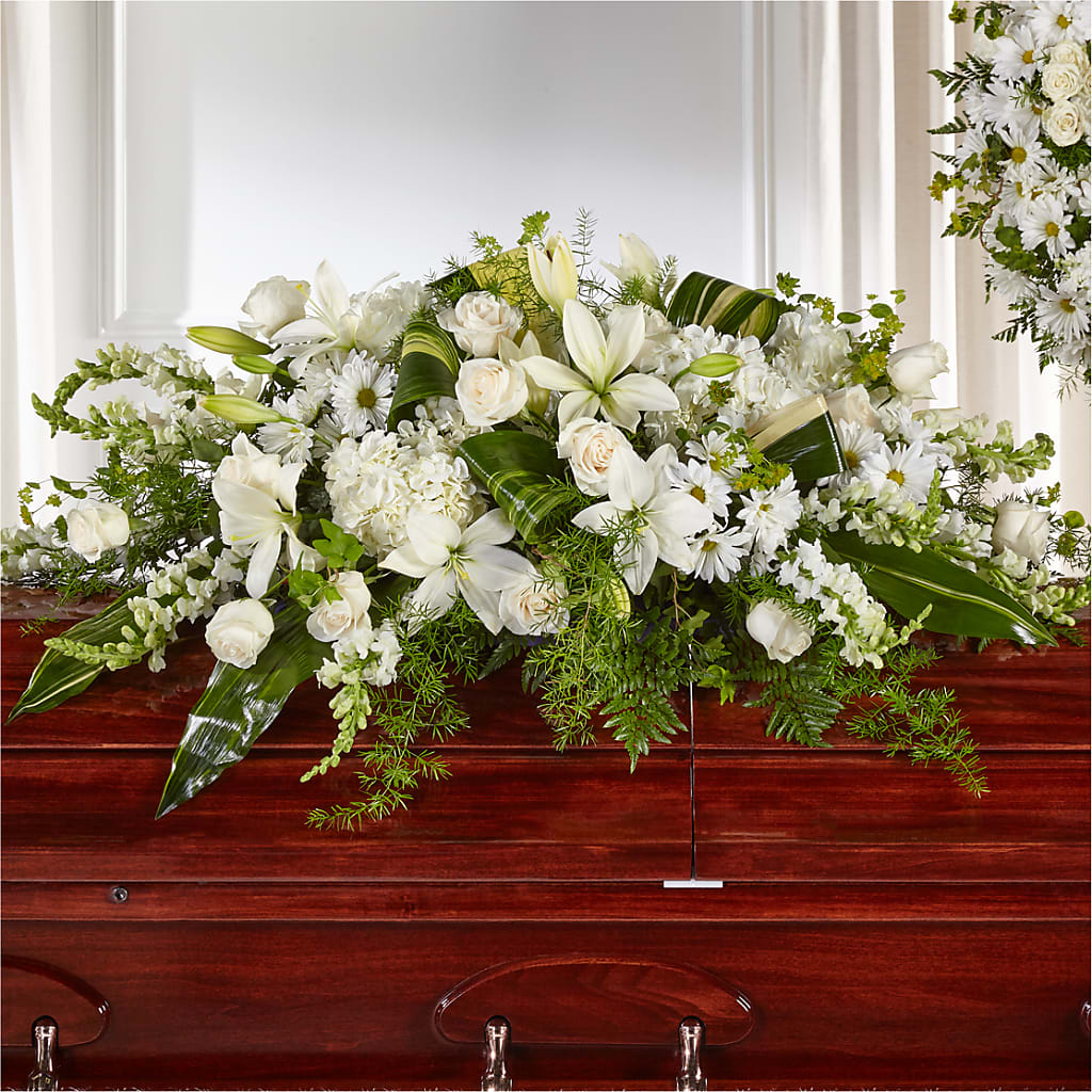 Abundance Casket Spray – BILLY'S WITTENBERG FLORAL, Wittenberg WI