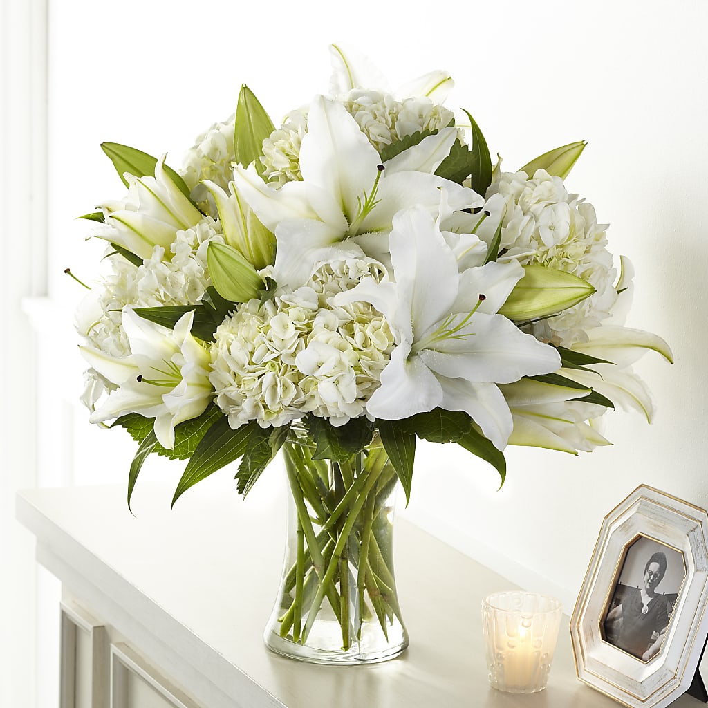 Compassionate Lily Bouquet – BILLY'S WITTENBERG FLORAL, Wittenberg WI