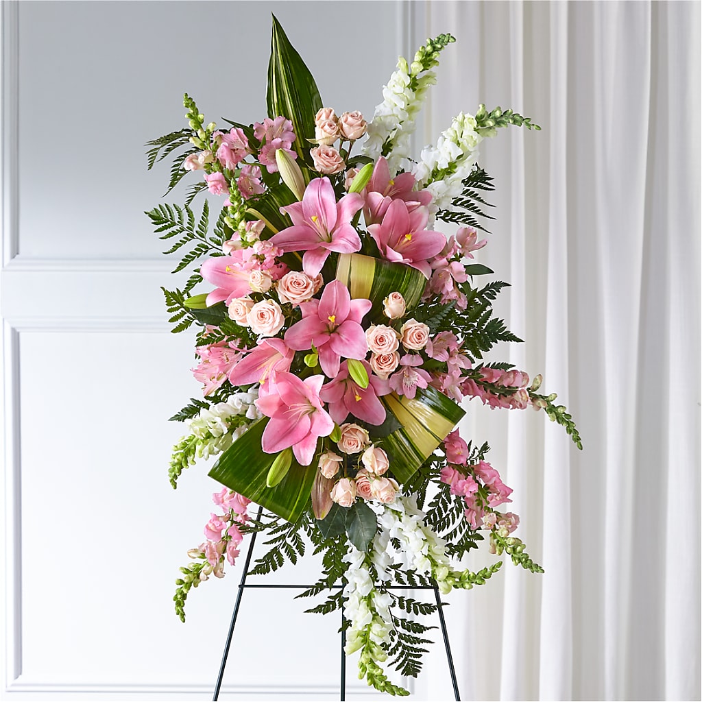 Elegant Embrace Standing Spray – BILLY'S WITTENBERG FLORAL, Wittenberg WI