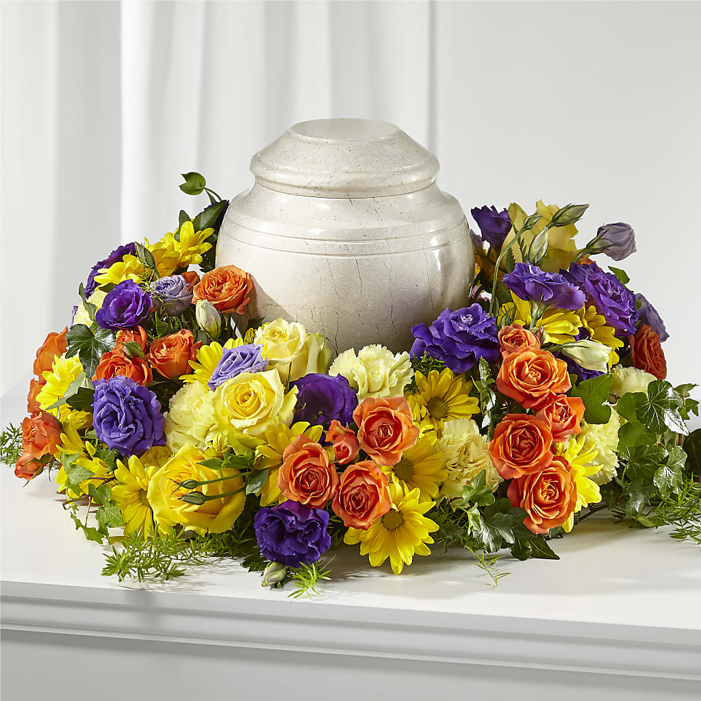 Blossoms of Remembrance Cremation Adornment – BILLY'S WITTENBERG FLORAL, Wittenberg WI