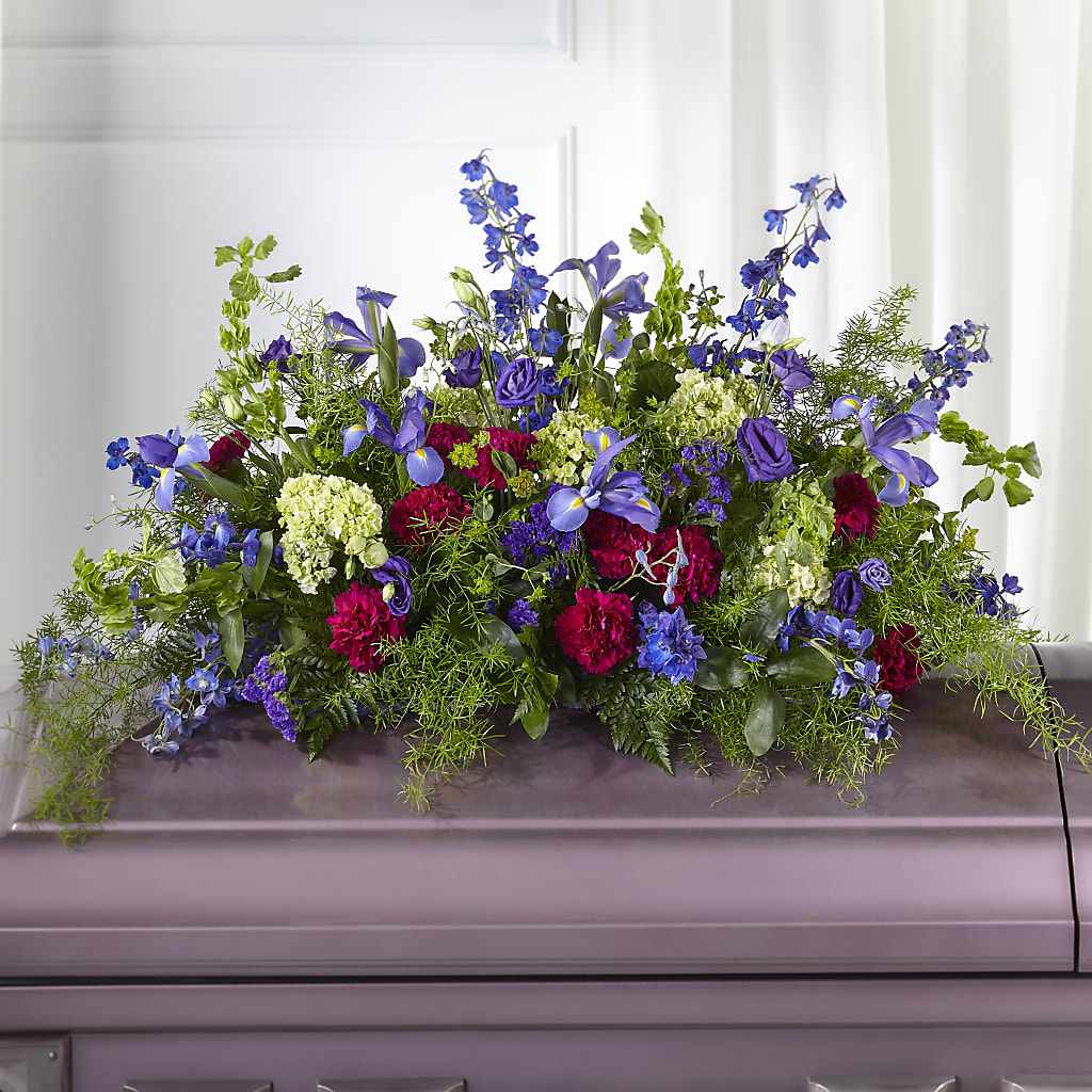 Always Treasured Casket Spray – BILLY'S WITTENBERG FLORAL, Wittenberg WI