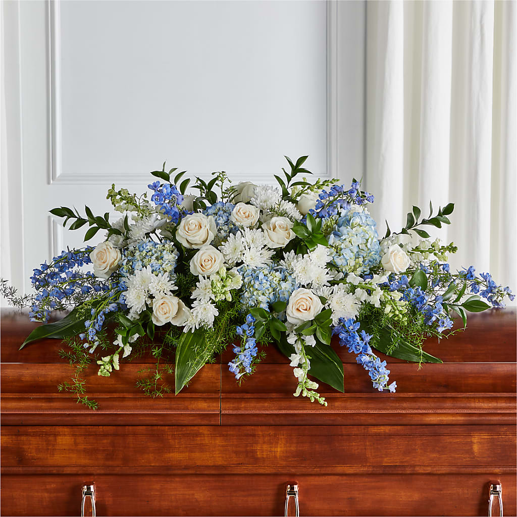 Timeless Essence Casket Spray – BILLY'S WITTENBERG FLORAL, Wittenberg WI