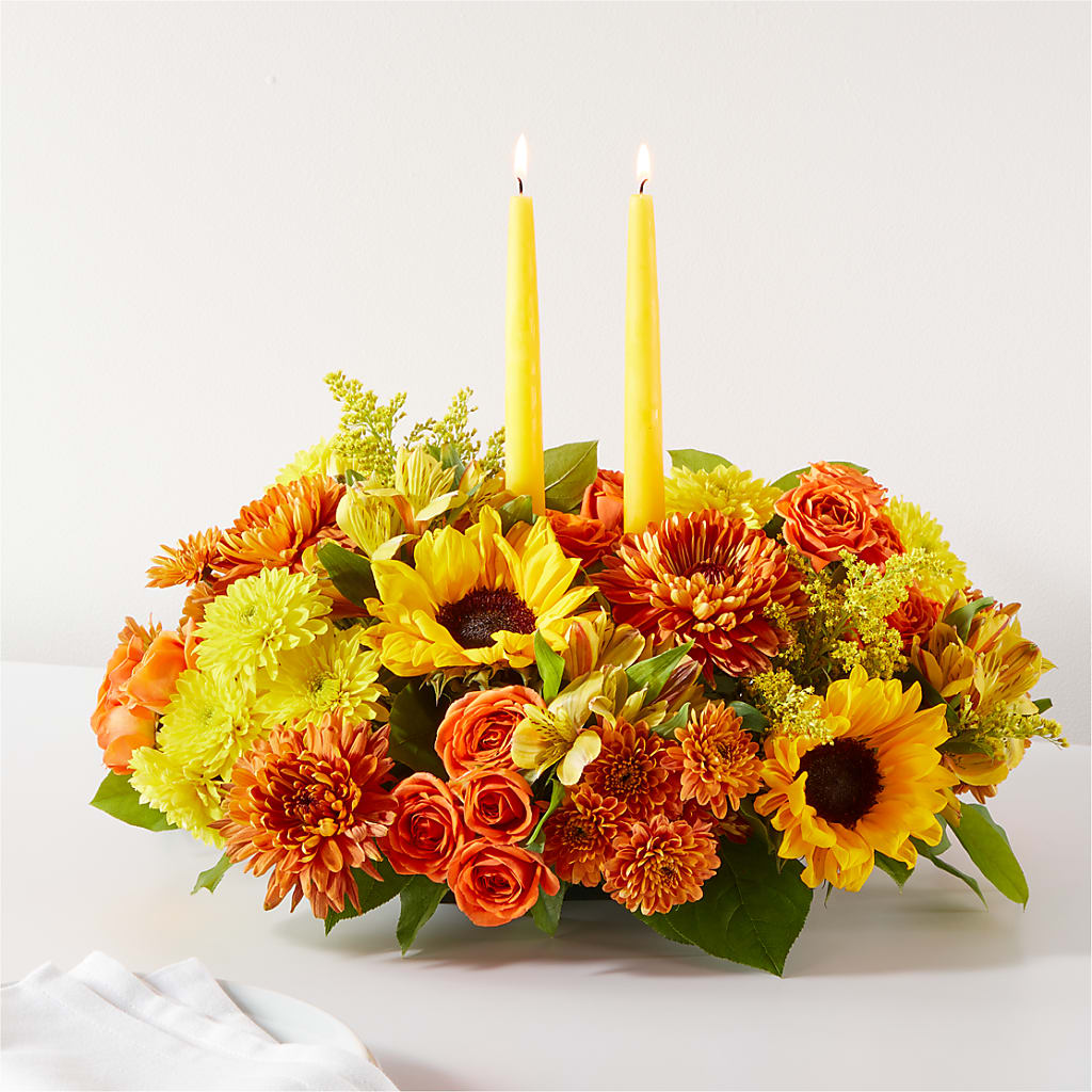 Autumn Harmony Centerpiece – BILLY'S WITTENBERG FLORAL, Wittenberg WI