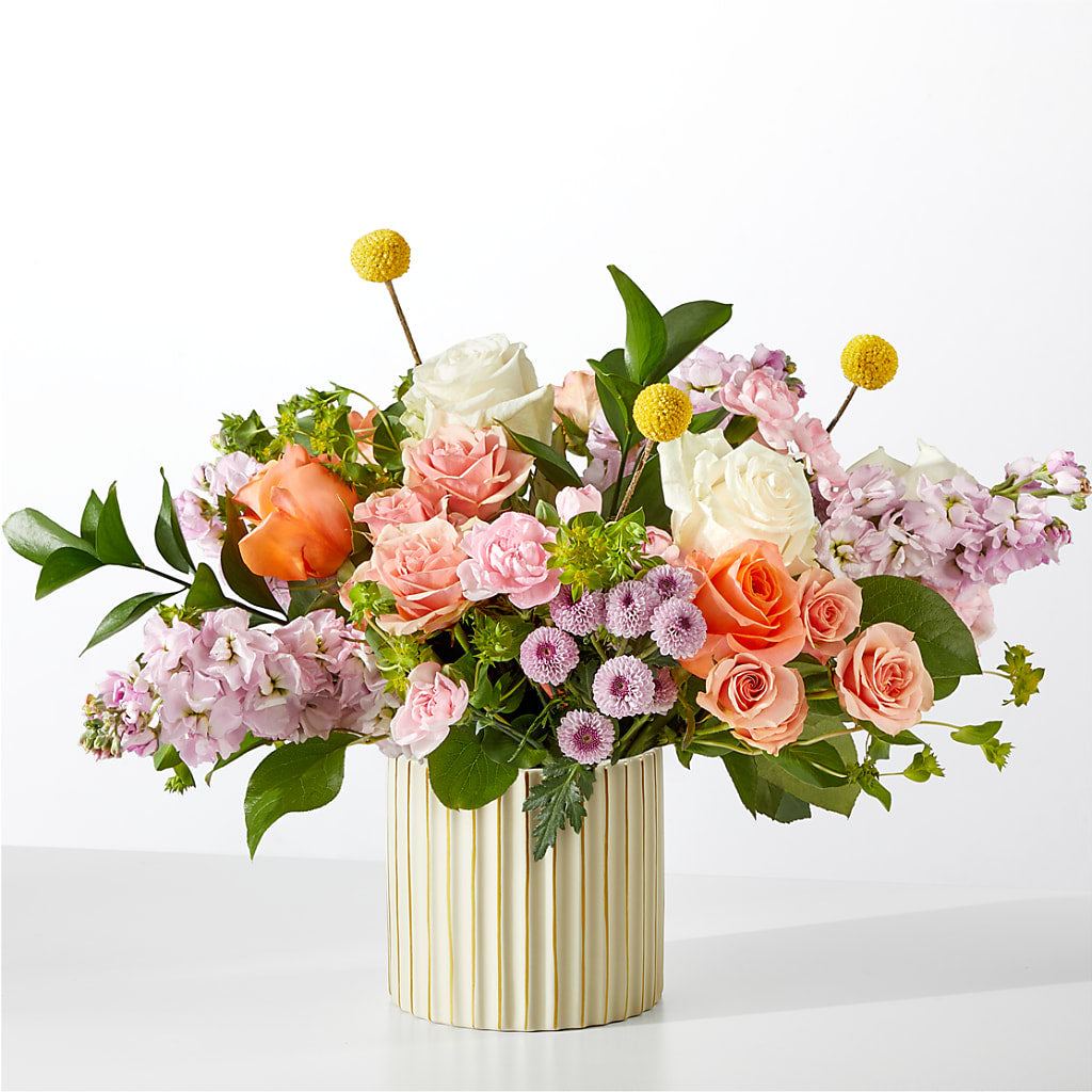 French Market Bouquet with Ivory Vase – BILLY'S WITTENBERG FLORAL, Wittenberg WI