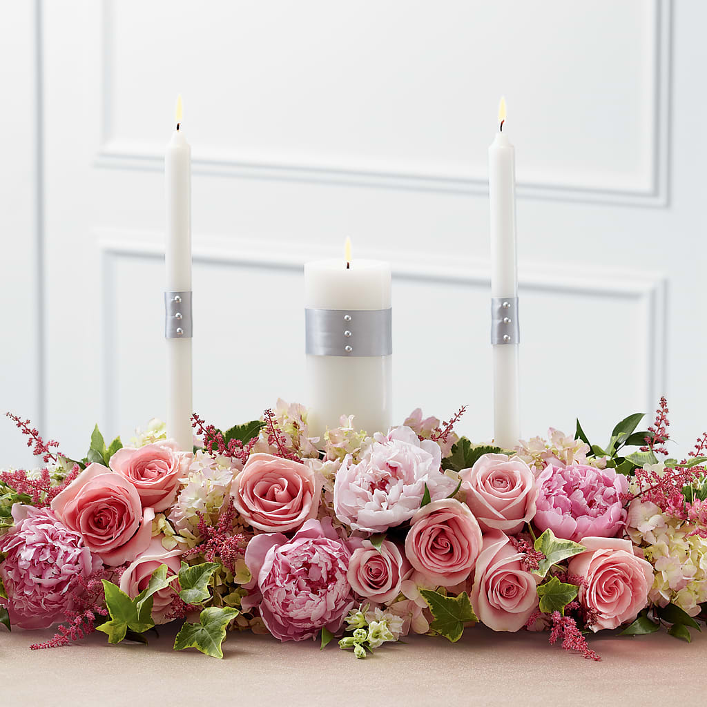 Worldwide Romance Unity Candle Arrangement – BILLY'S WITTENBERG FLORAL, Wittenberg WI