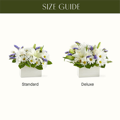 Beyond Blue Box Bouquet – BILLY'S WITTENBERG FLORAL, Wittenberg WI