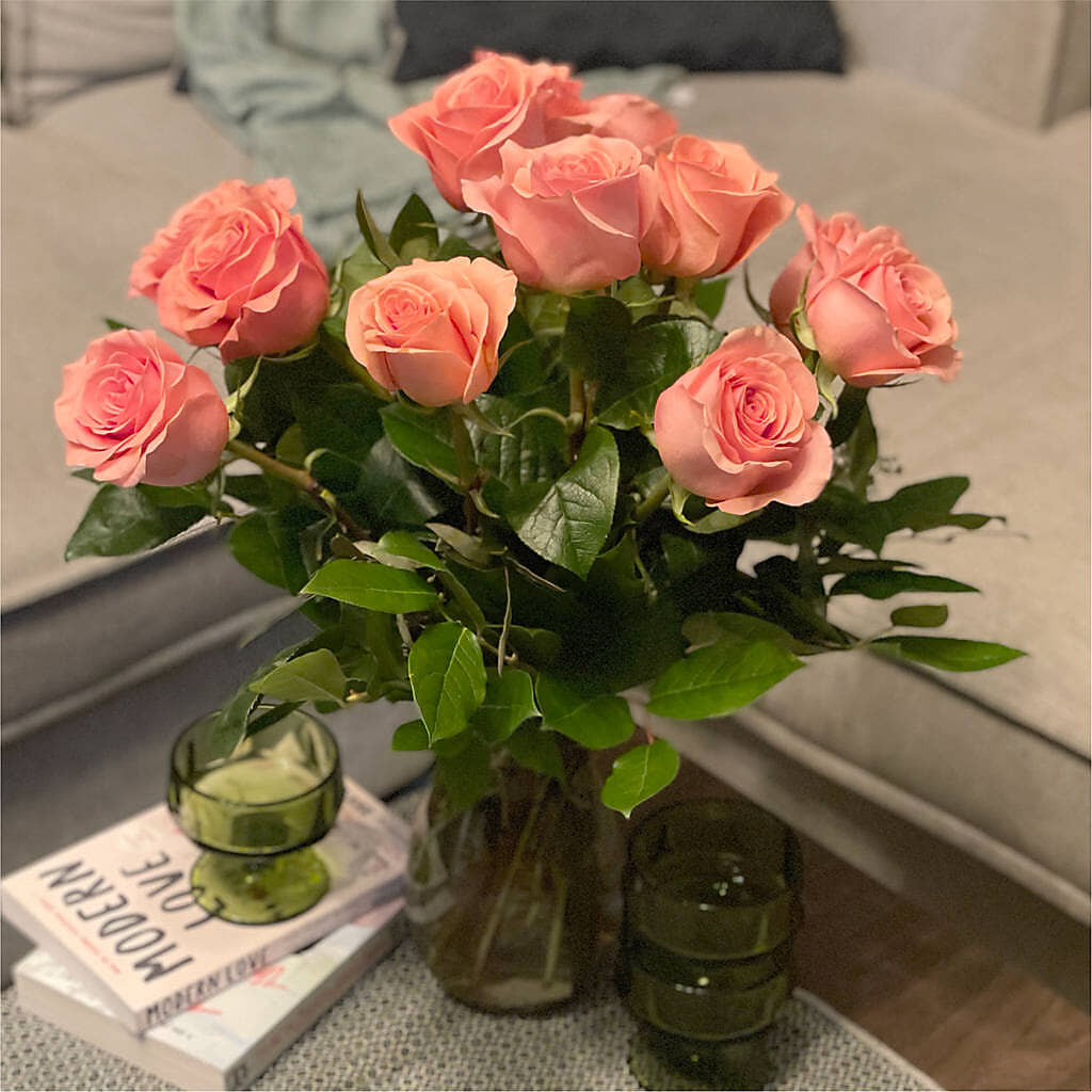 Long Stem Pink Rose Bouquet – BILLY'S WITTENBERG FLORAL, Wittenberg WI