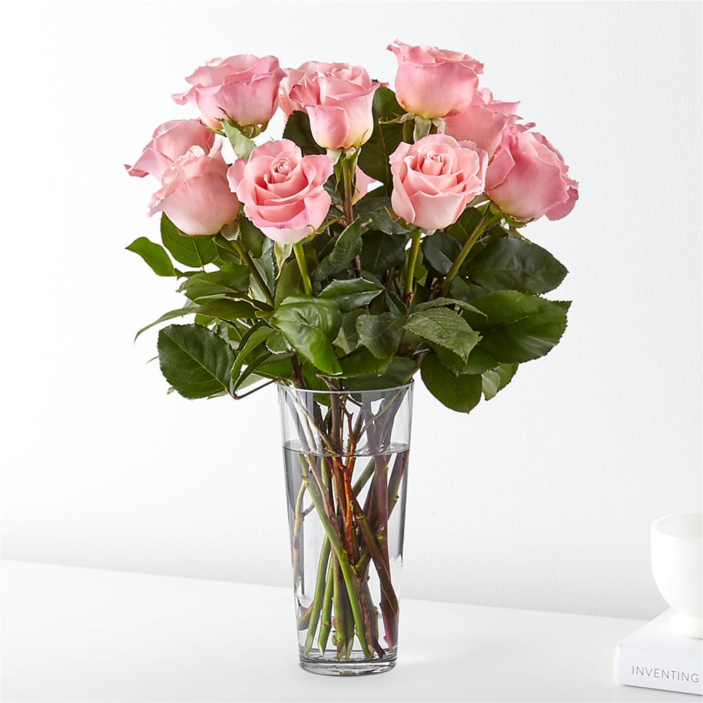 Long Stem Pink Rose Bouquet – BILLY'S WITTENBERG FLORAL, Wittenberg WI