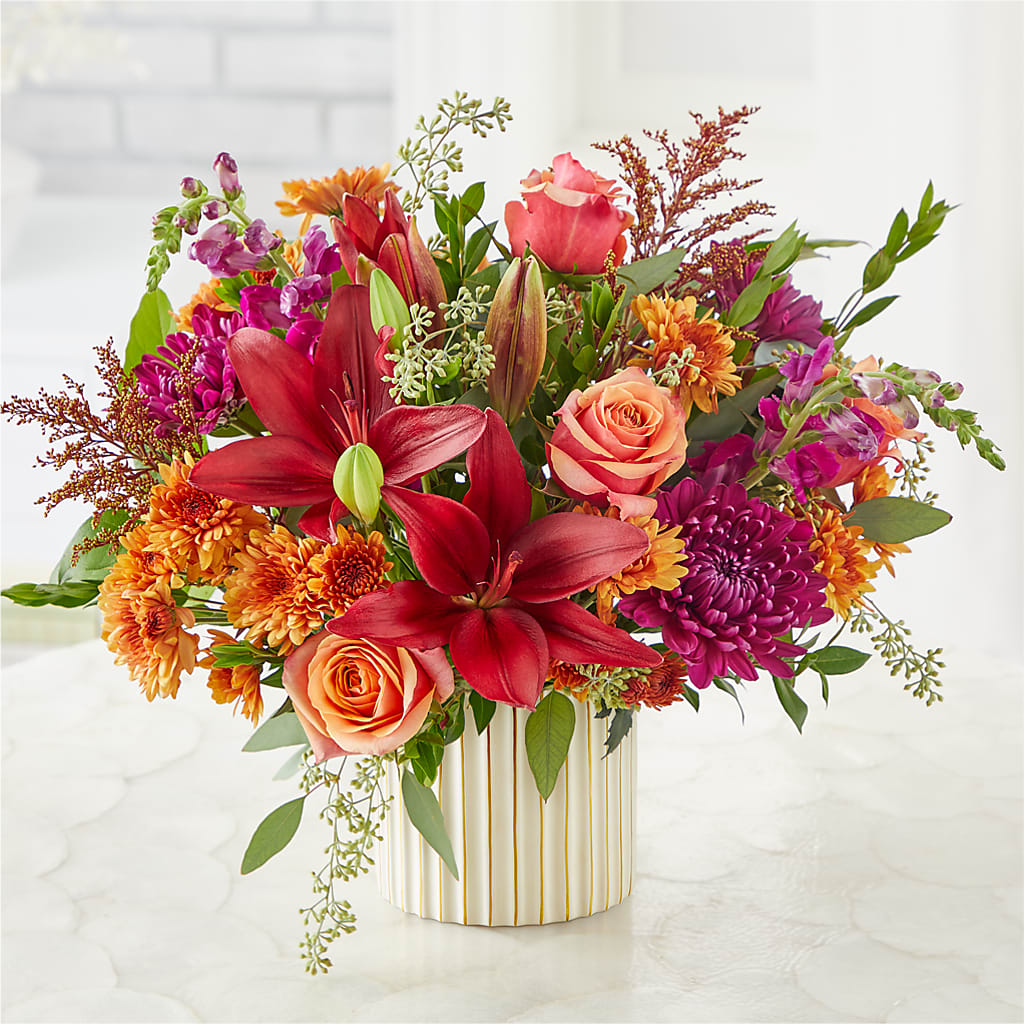 Burgundy Landscape Bouquet – BILLY'S WITTENBERG FLORAL, Wittenberg WI