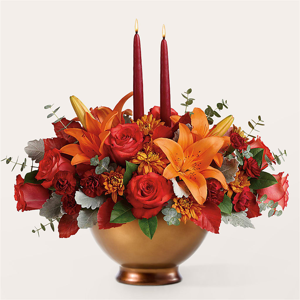 Fruits of Fall Centerpiece – BILLY'S WITTENBERG FLORAL, Wittenberg WI