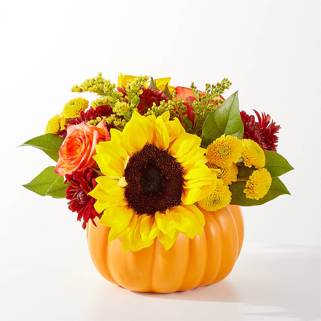 Golden Gourd Pumpkin Bouquet – BILLY'S WITTENBERG FLORAL, Wittenberg WI