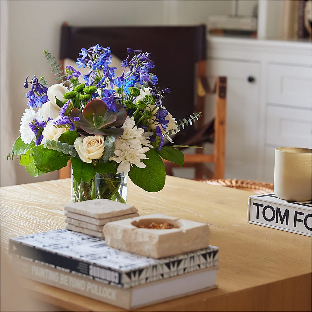 Cerulean Waves Bouquet – BILLY'S WITTENBERG FLORAL, Wittenberg WI