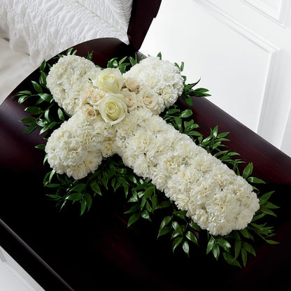 Peaceful Memories Casket Spray (Standard) – BILLY'S WITTENBERG FLORAL, Wittenberg WI