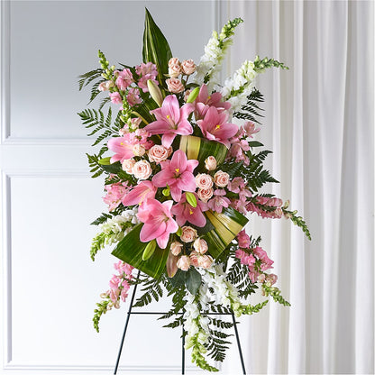 Elegant Embrace Standing Spray – BILLY'S WITTENBERG FLORAL, Wittenberg WI