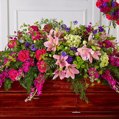 Radiant Tribute Casket Spray – BILLY'S WITTENBERG FLORAL, Wittenberg WI