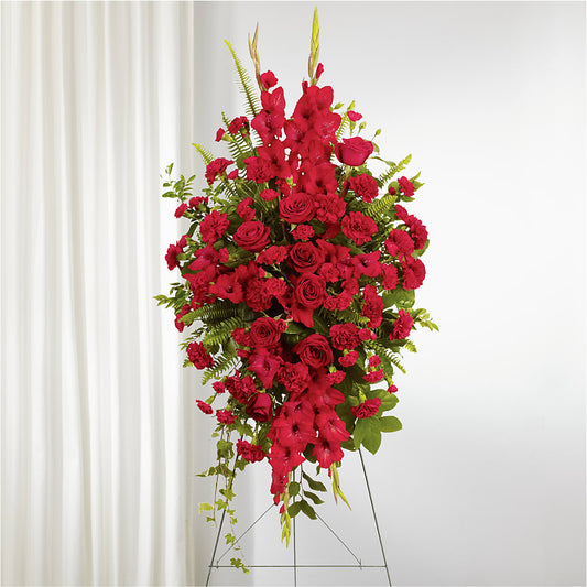 From the Heart Standing Spray – BILLY'S WITTENBERG FLORAL, Wittenberg WI