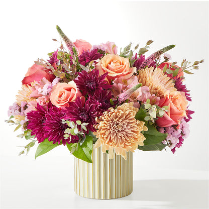 Berry Cobbler Bouquet with Ivory Vase – BILLY'S WITTENBERG FLORAL, Wittenberg WI