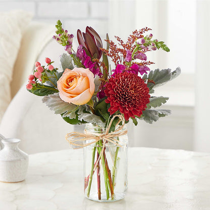Moody Hues Bouquet – BILLY'S WITTENBERG FLORAL, Wittenberg WI