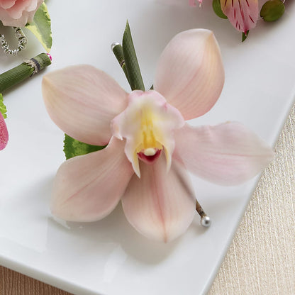 Pink Cymbidium Boutonniere – BILLY'S WITTENBERG FLORAL, Wittenberg WI