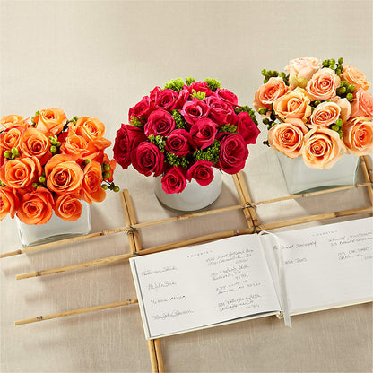 Dawn Rose Centerpiece – BILLY'S WITTENBERG FLORAL, Wittenberg WI